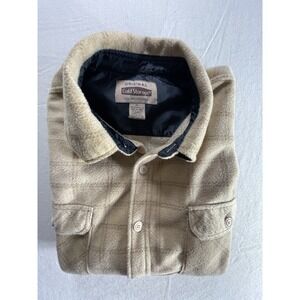 Original Vintage Cold Storage Foul Weather Gear Fleece Tan,Brown SZ XL